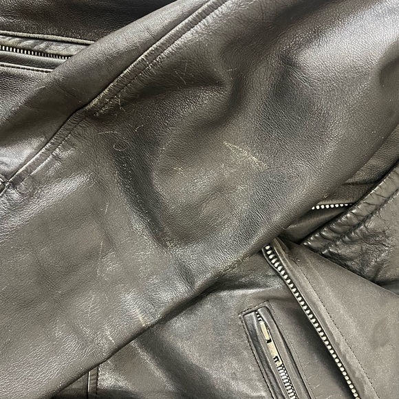 Vintage Leather Equus Motorcycle Jacket Black Size 40 - Picture 11 of 13